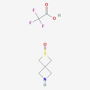 molecular formula C7H10F3NO3S B8098680 2-Thia-6-Azaspiro[3.3]Heptane 2-Oxide Trifluoroacetate 