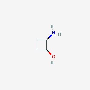 molecular formula C4H9NO B8098816 (1S,2R)-2-Aminocyclobutan-1-ol 