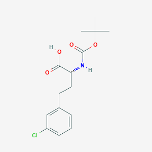 molecular formula C15H20ClNO4 B8098852 (R)-3-Chloro-a-(Boc-amino)benzenebutanoic acid 