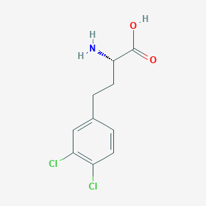 molecular formula C10H11Cl2NO2 B8098899 (S)-a-Amino-3,4-dichlorobenzenebutanoic acid 