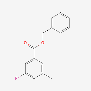 molecular formula C15H13FO2 B8098948 Benzyl 3-fluoro-5-methylbenzoate CAS No. 2070896-26-1