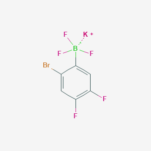 molecular formula C6H2BBrF5K B8098970 Potassium (2-bromo-4,5-difluorophenyl)trifluoroborate 