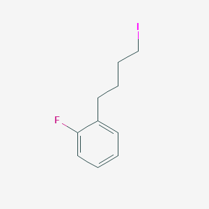 molecular formula C10H12FI B8098989 1-Fluoro-2-(4-iodobutyl)benzene CAS No. 249922-30-3