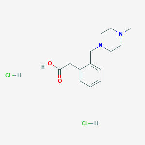 molecular formula C14H22Cl2N2O2 B8099011 1-[2-(Carboxymethyl)benzyl]-4-methylpiperazin dihydrochloride 