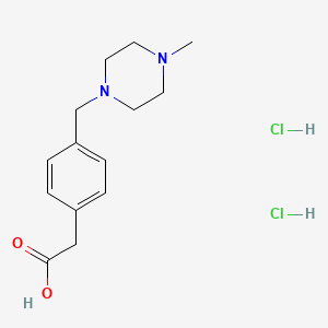 molecular formula C14H22Cl2N2O2 B8099025 1-[4-(Carboxymethyl)benzyl]-4-methylpiperazin dihydrochloride 