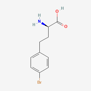 molecular formula C10H12BrNO2 B8099114 (R)-2-Amino-4-(4-bromophenyl)butanoic acid 
