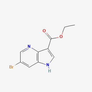 molecular formula C10H9BrN2O2 B8099355 Ethyl 6-bromo-1H-pyrrolo[3,2-b]pyridine-3-carboxylate 