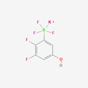 molecular formula C6H3BF5KO B8099365 Potassium (2,3-difluoro-5-hydroxyphenyl)trifluoroborate 