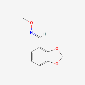 molecular formula C9H9NO3 B8099385 Benzo[d][1,3]dioxole-4-carbaldehyde O-methyl oxime 