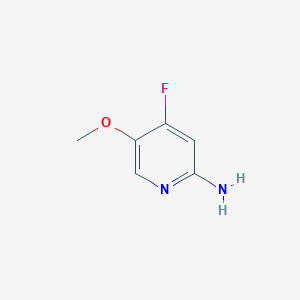 molecular formula C6H7FN2O B8099393 4-Fluoro-5-methoxypyridin-2-amine 