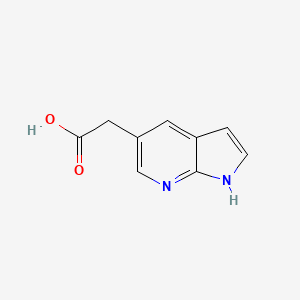 molecular formula C9H8N2O2 B8099398 2-{1H-pyrrolo[2,3-b]pyridin-5-yl}acetic acid 
