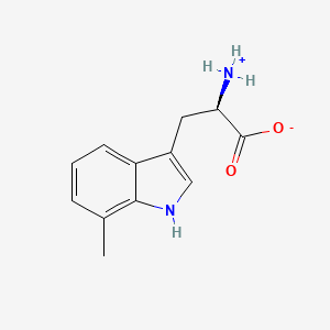 (2R)-2-azaniumyl-3-(7-methyl-1H-indol-3-yl)propanoate