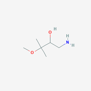 molecular formula C6H15NO2 B8099430 1-Amino-3-methoxy-3-methylbutan-2-ol 