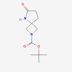 molecular formula C11H18N2O3 B8099437 Tert-butyl 6-oxo-2,5-diazaspiro[3.4]octane-2-carboxylate 