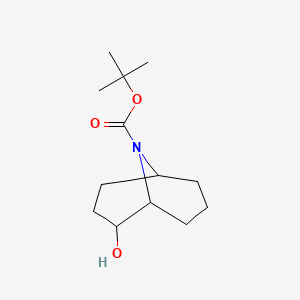 molecular formula C13H23NO3 B8099441 tert-Butyl 2-hydroxy-9-azabicyclo[3.3.1]nonane-9-carboxylate 