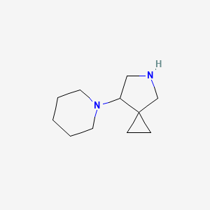 molecular formula C11H20N2 B8099452 7-(Piperidin-1-yl)-5-azaspiro[2.4]heptane 