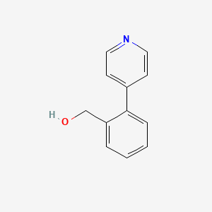 molecular formula C12H11NO B8099557 (2-(Pyridin-4-yl)phenyl)methanol CAS No. 148471-65-2