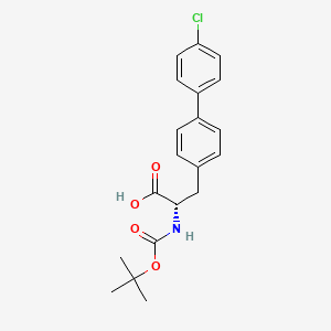 molecular formula C20H22ClNO4 B8099584 (S)-2-((tert-Butoxycarbonyl)amino)-3-(4'-chloro-[1,1'-biphenyl]-4-yl)propanoic acid 