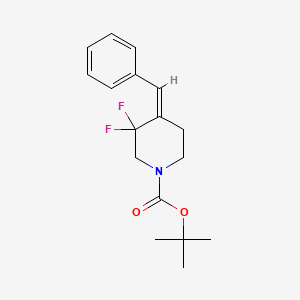 Tert-butyl 4-benzylidene-3,3-difluoropiperidine-1-carboxylate