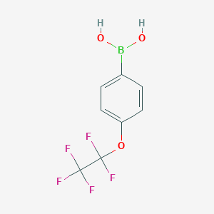 molecular formula C8H6BF5O3 B8099627 [4-(Pentafluoroethoxy)phenyl]boronic acid 