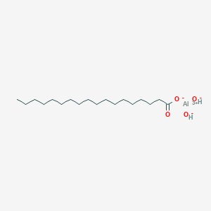 molecular formula C18H37AlO4 B8099642 Dihydroxy(stearoyloxy)aluminum 