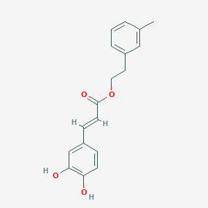 molecular formula C18H18O4 B8099653 3-Methylphenethyl 3-(3,4-dihydroxyphenyl)acrylate 