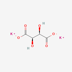 molecular formula K2C4H4O6<br>C4H4K2O6 B8099664 Potassium tartrate CAS No. 40968-90-9