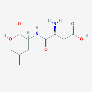 2-[[(2S)-2-amino-3-carboxypropanoyl]amino]-4-methylpentanoic acid
