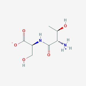 molecular formula C7H14N2O5 B8099691 Threonylserine zwitterion 