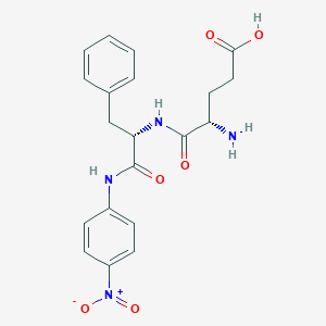 molecular formula C20H22N4O6 B8099705 (4S)-4-amino-5-[[(2S)-1-(4-nitroanilino)-1-oxo-3-phenylpropan-2-yl]amino]-5-oxopentanoic acid 