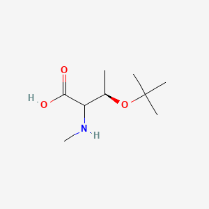 molecular formula C9H19NO3 B8099711 (3R)-2-(methylamino)-3-[(2-methylpropan-2-yl)oxy]butanoic acid 