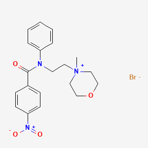 4-Methyl-4-(2-(p-nitro-N-phenylbenzamido)ethyl)morpholinium bromide