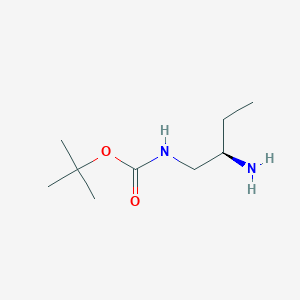 molecular formula C9H20N2O2 B8099775 (R)-N-Boc-2-aminobutylamine 