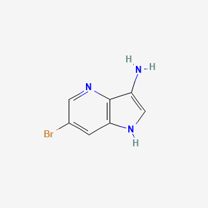 molecular formula C7H6BrN3 B8099795 6-Bromo-1h-pyrrolo[3,2-b]pyridin-3-amine CAS No. 1190319-40-4