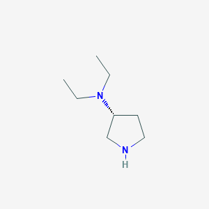 molecular formula C8H18N2 B8099836 (R)-N,N-diethylpyrrolidin-3-amine 