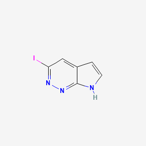 molecular formula C6H4IN3 B8099838 3-Iodo-7h-pyrrolo[2,3-c]pyridazine 