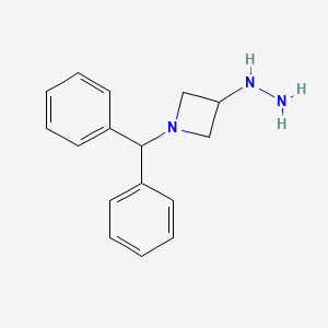 molecular formula C16H19N3 B8099863 (1-Benzhydryl-azetidin-3-yl)-hydrazine 