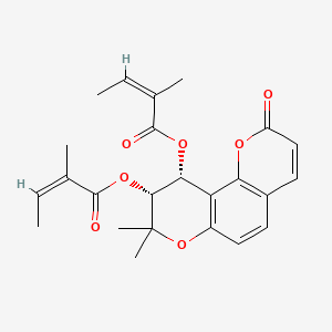 molecular formula C24H26O7 B8099874 (-)-Praeruptorin B 