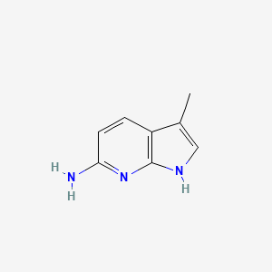 molecular formula C8H9N3 B8099918 3-Methyl-1H-pyrrolo[2,3-b]pyridin-6-amine 
