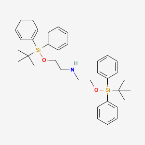 molecular formula C36H47NO2Si2 B8099942 Bis(2-((tert-butyldiphenylsilyl)oxy)ethyl)amine 