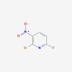 molecular formula C5H2BrFN2O2 B8099962 2-Bromo-6-fluoro-3-nitropyridine 