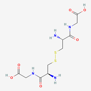 molecular formula C10H18N4O6S2 B8099993 H-D-Cys(1)-Gly-OH.H-Cys(1)-Gly-OH 