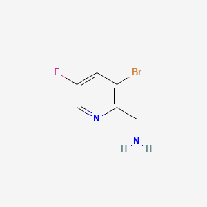 molecular formula C6H6BrFN2 B8100029 (3-Bromo-5-fluoropyridin-2-yl)methanamine 