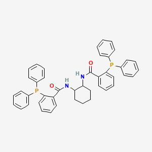 molecular formula C44H40N2O2P2 B8100054 (1R,2R)-N,N'-(Cyclohexane-1,2-diyl)bis(2-(diphenylphosphino)benzamide) 