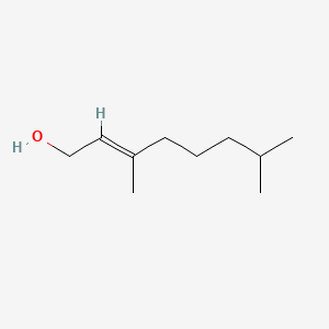 molecular formula C10H20O B8100082 3,7-Dimethyloct-2-en-1-ol 