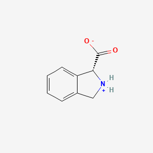 molecular formula C9H9NO2 B8100176 (1R)-2,3-dihydro-1H-isoindol-2-ium-1-carboxylate 