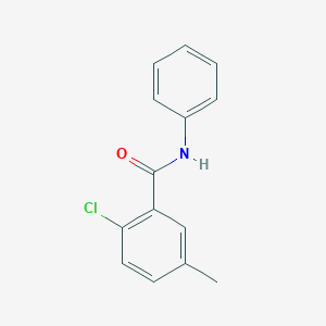 molecular formula C14H12ClNO B8100249 2-Chloro-5-methyl-N-phenylbenzamide 