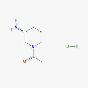 molecular formula C7H15ClN2O B8100276 1-((R)-3-Amino-piperidin-1-yl)-ethanone hydrochloride 