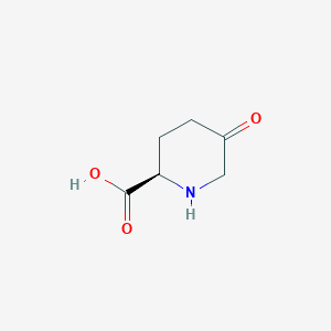 molecular formula C6H9NO3 B8100300 (2R)-5-Oxo-piperidine-2-carboxylic acid 