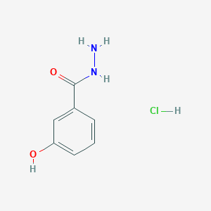 molecular formula C7H9ClN2O2 B8100424 3-Hydroxybenzohydrazide;hydrochloride 